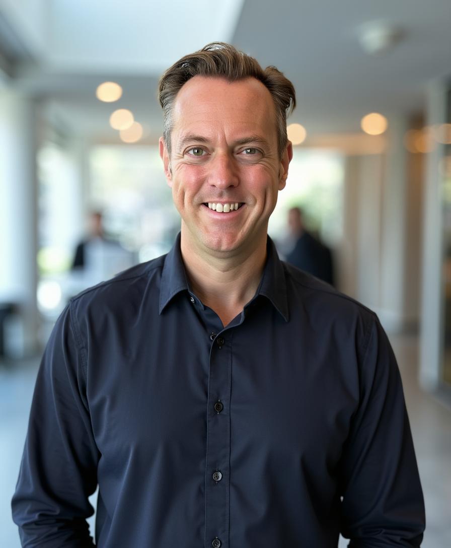 Ross Williams in a casual setting, working with subscription business operators