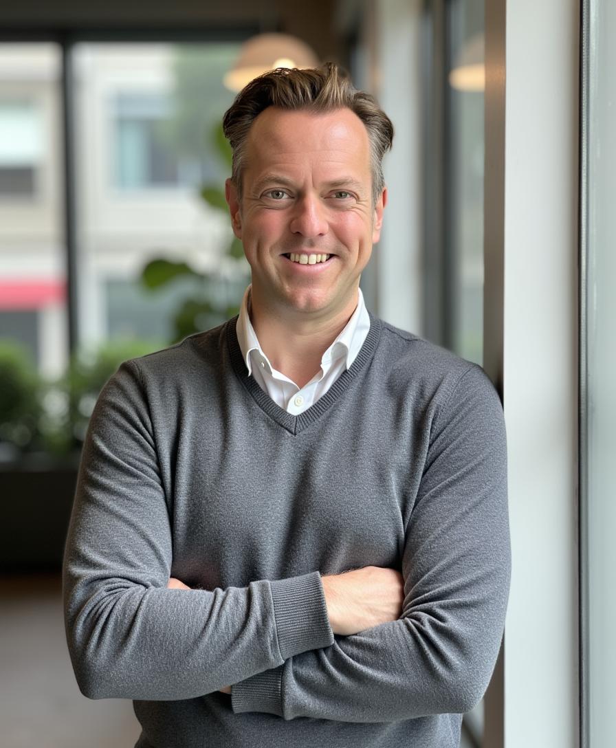 Ross Williams in a casual sweater, advising subscription business founders